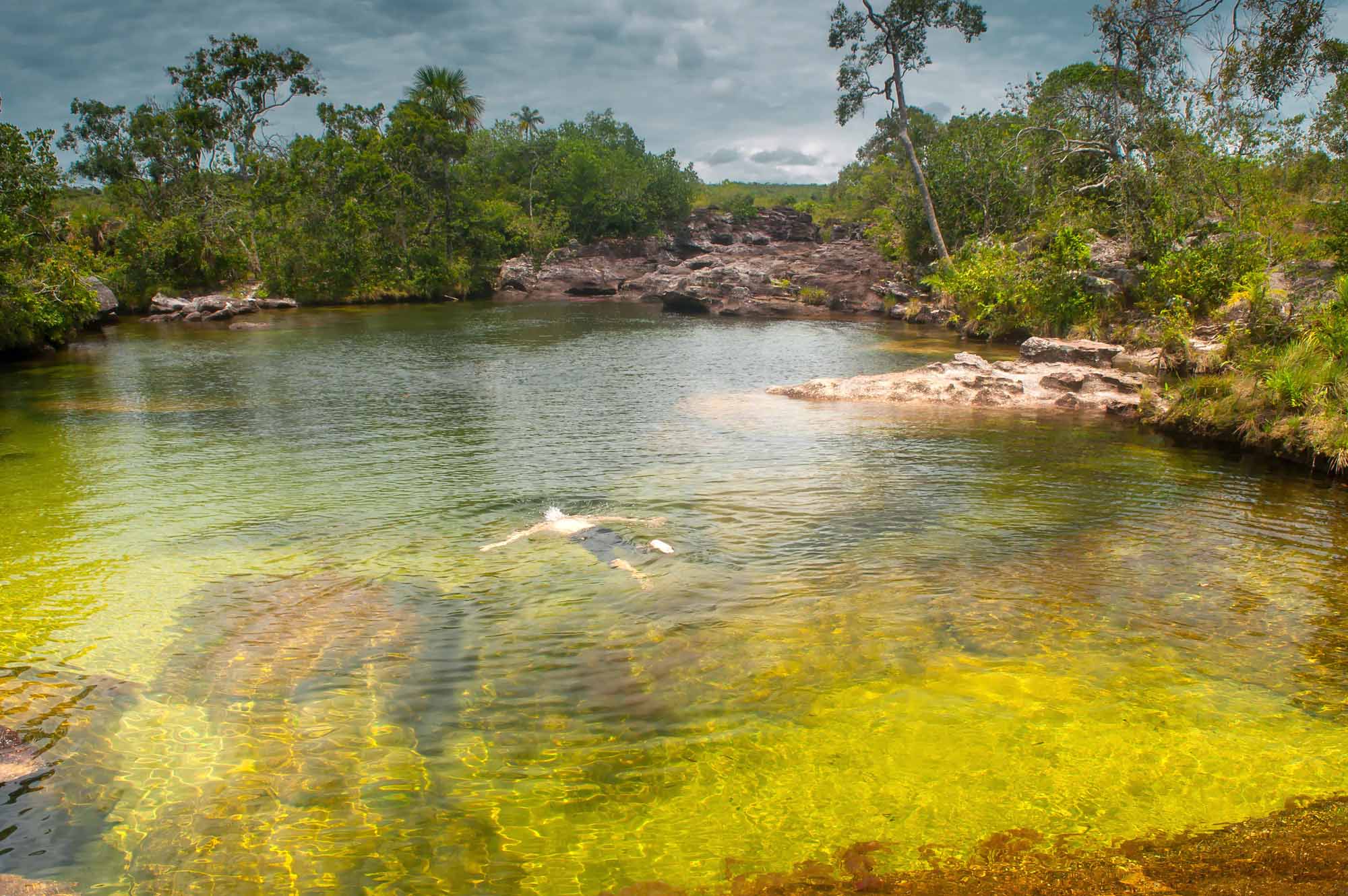 Cano Cristales nadar